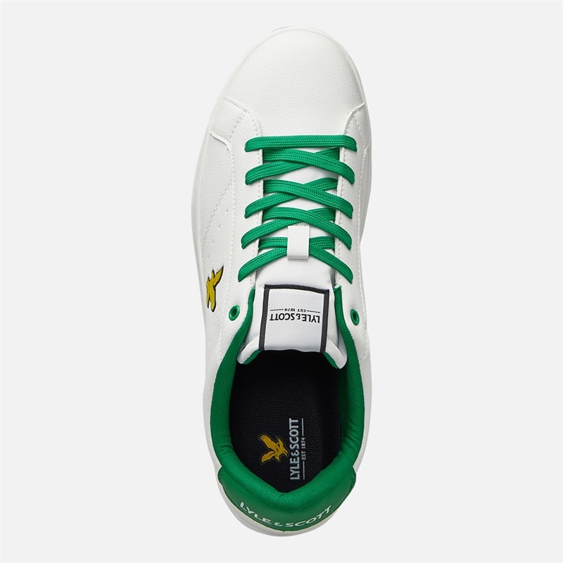 Lyle And Scott Vintage Baskets Elgin Homme perforées White Green - Image 4