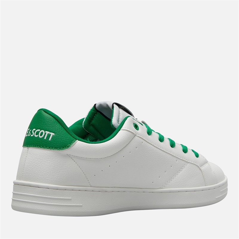 Lyle And Scott Vintage Baskets Elgin Homme perforées White Green - Image 5