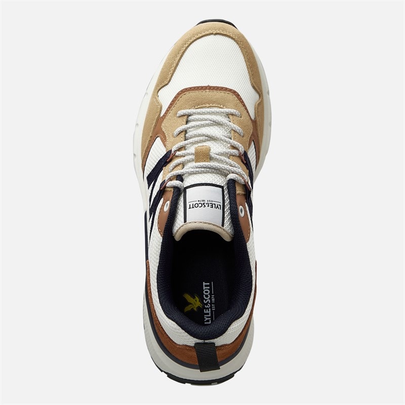 Lyle And Scott Vintage Lennox sneakersy dla niego kolor White Beige – zdjęcie  4