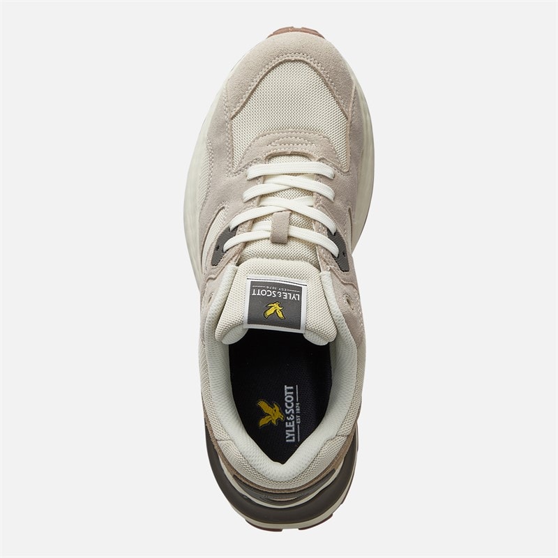 Lyle And Scott Vintage Heren Logan Sneakers Beige - Afbeelding 4
