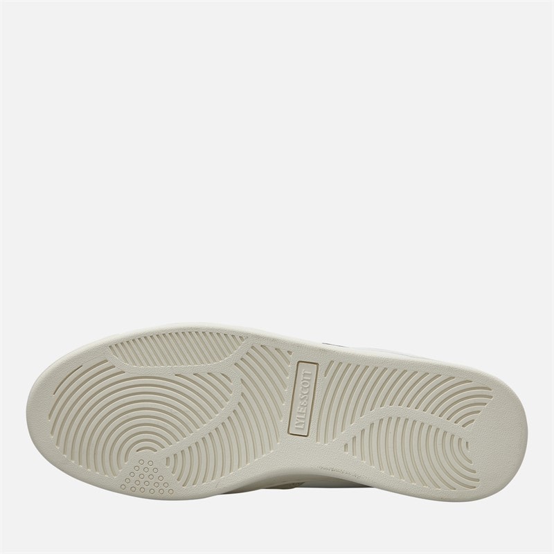 Lyle And Scott Vintage Heren Callum Sneakers wit Beige - Afbeelding 2