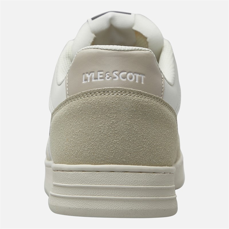 Lyle And Scott Vintage Heren Callum Sneakers wit Beige - Afbeelding 3