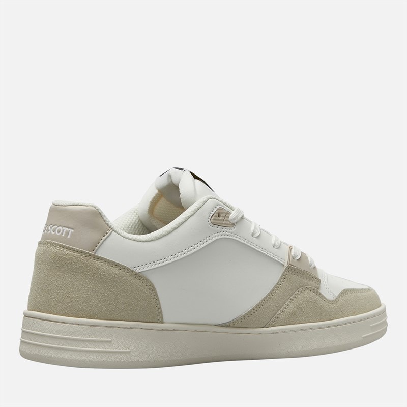 Lyle And Scott Vintage Heren Callum Sneakers wit Beige - Afbeelding 5