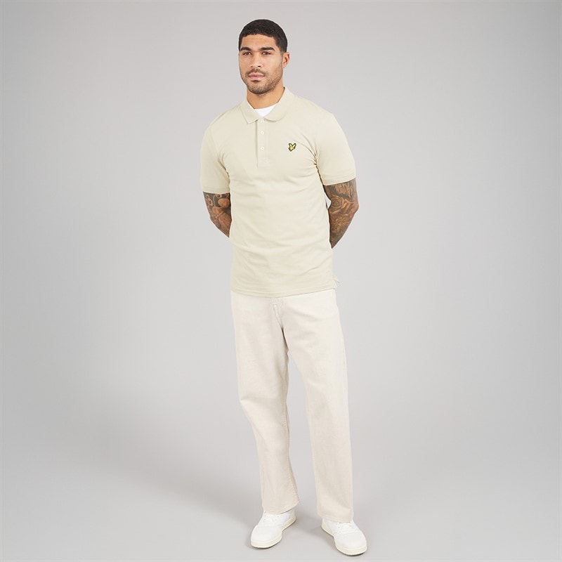 Lyle And Scott Vintage Heren Poloshirt X865 Grey Taupe - Afbeelding 4