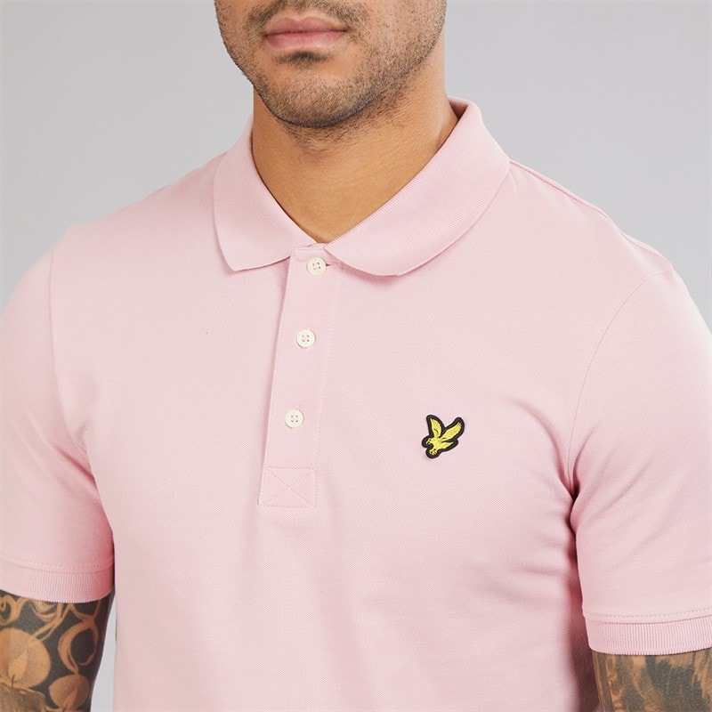 Lyle And Scott Vintage Herren Poloshirt X574 Pink Light - Bild 3