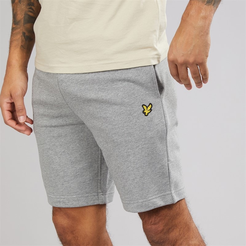 Lyle And Scott Vintage Shorts de Survêtement Homme T28 Mid Grey Marl - Image 3