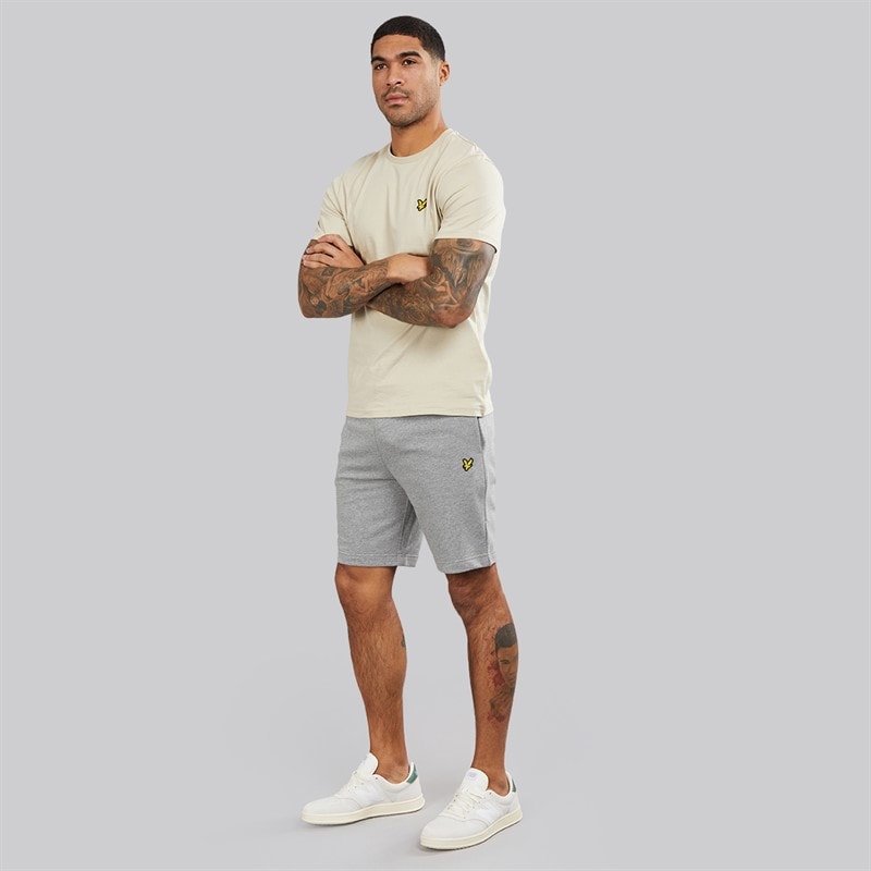 Lyle And Scott Vintage Shorts de Survêtement Homme T28 Mid Grey Marl - Image 4