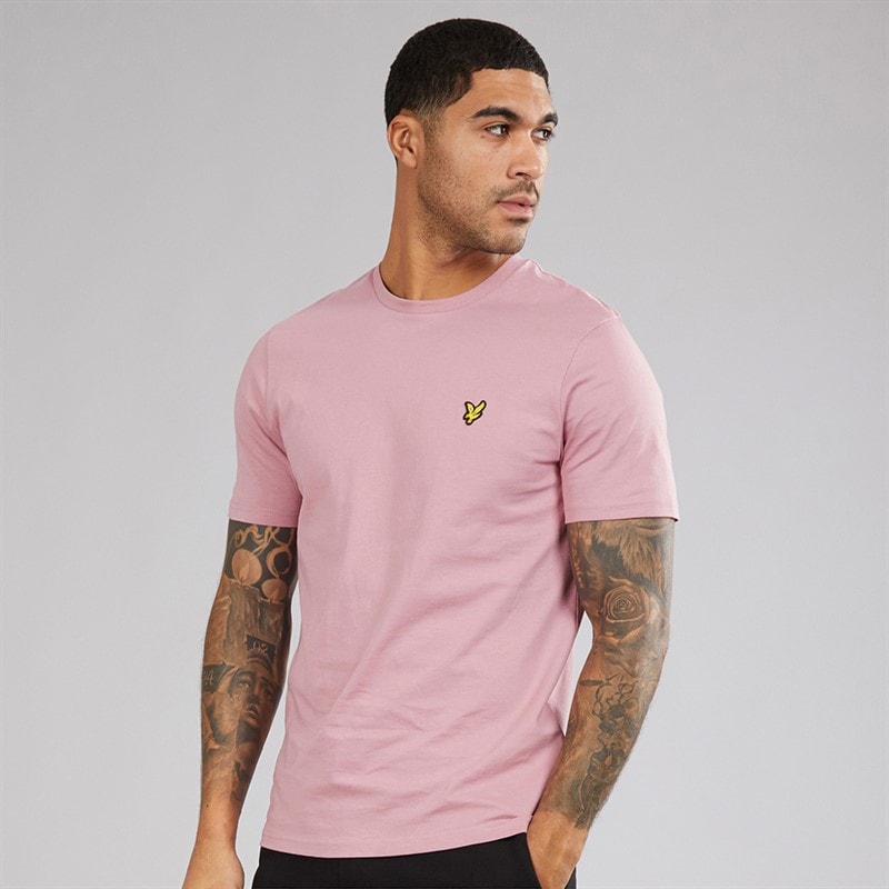 Lyle And Scott Vintage Heren Effen T-shirt X871 Garden Rose