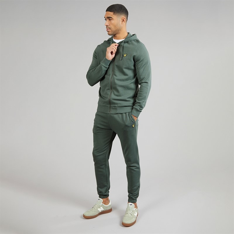 Lyle And Scott Vintage Heren Slim Fit Joggers Green Mercurial - Afbeelding 4