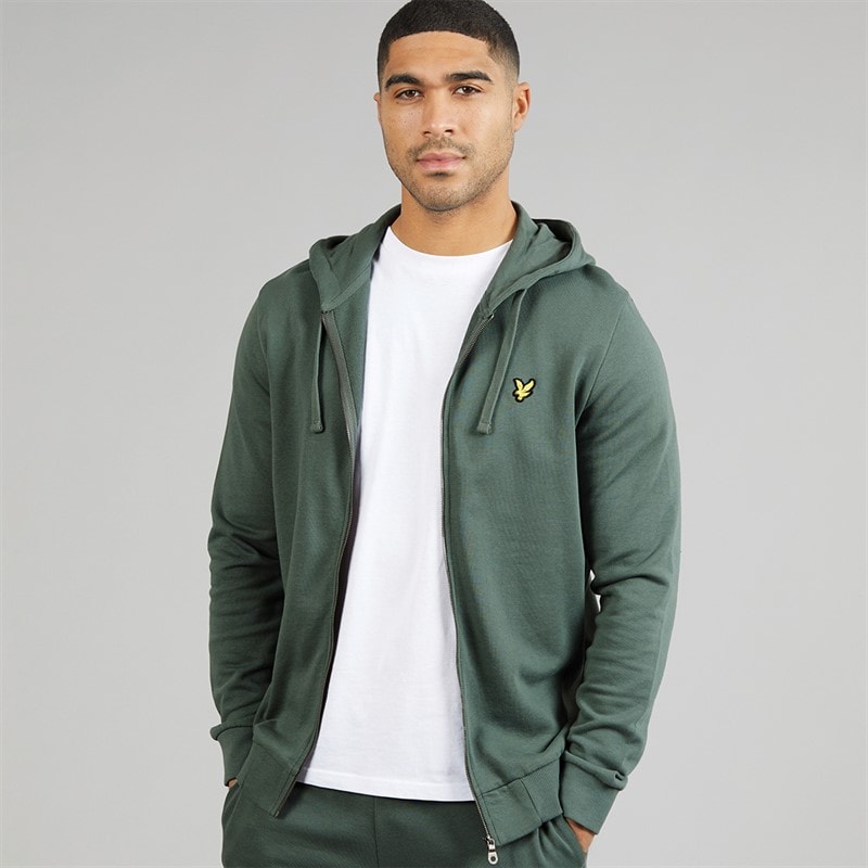 Lyle And Scott Vintage Heren hoodie met rits Green Mercurial