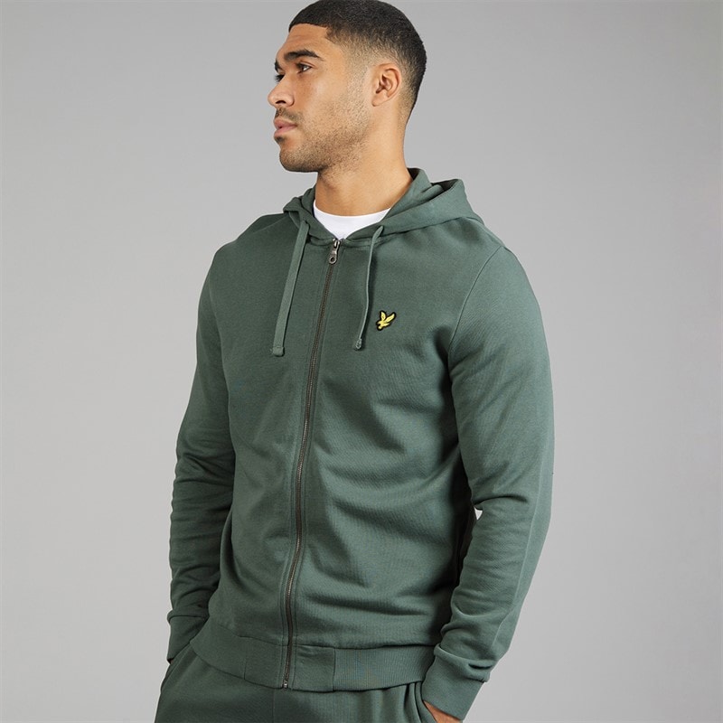 Lyle And Scott Vintage Heren hoodie met rits Green Mercurial - Afbeelding 3