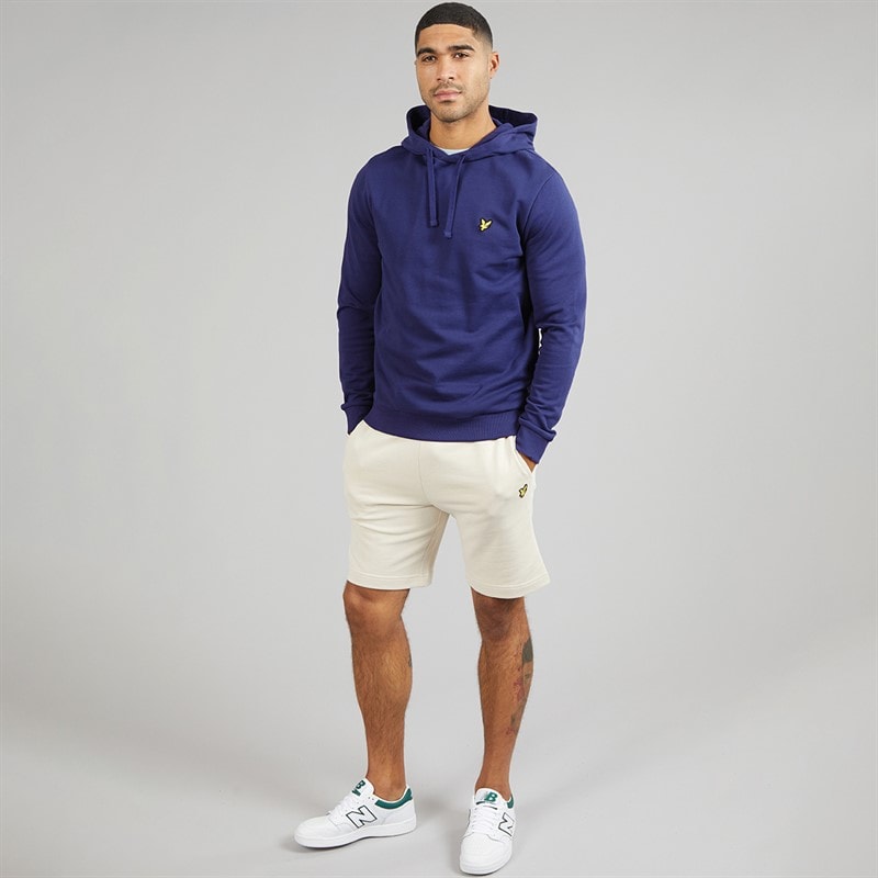 Lyle And Scott Vintage Heren Pullover Hoodie Deep Indigo - Afbeelding 4