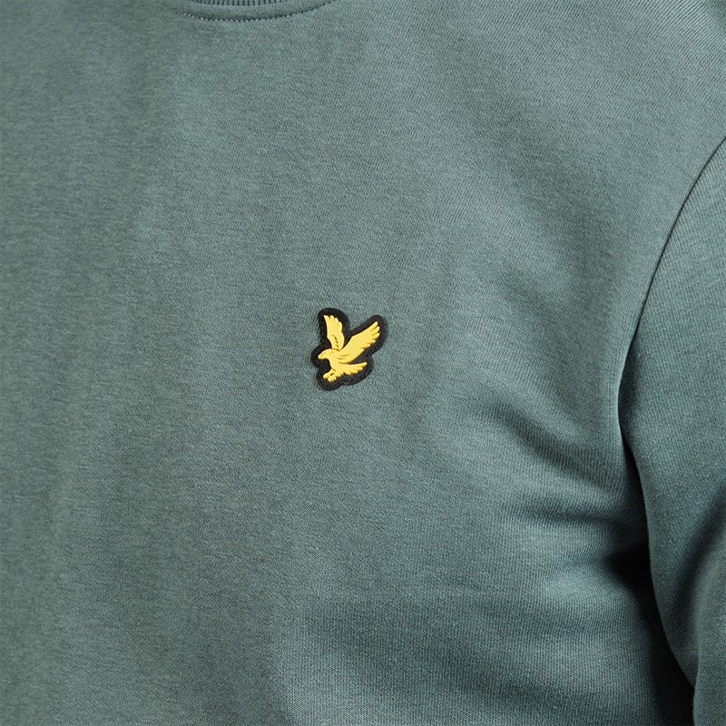 Lyle And Scott Vintage Heren sweater met ronde hals Green Mercurial - Afbeelding 3