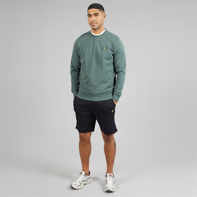 Lyle And Scott Vintage Heren sweater met ronde hals Green Mercurial - Afbeelding 4