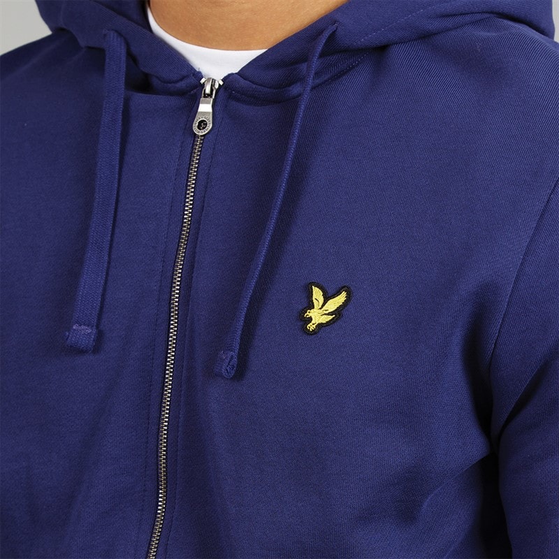 Lyle And Scott Vintage Heren hoodie met rits Deep Indigo - Afbeelding 3