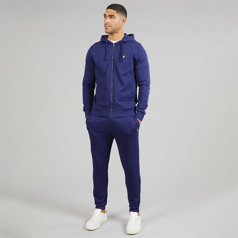 Lyle And Scott Vintage Heren hoodie met rits Deep Indigo - Afbeelding 4