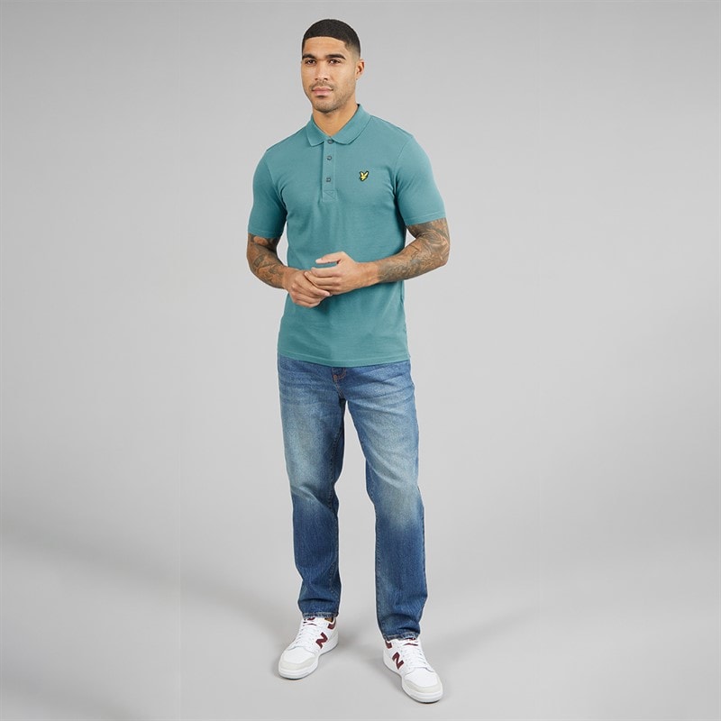 Lyle And Scott Vintage Heren Poloshirt Blue Storm - Afbeelding 3