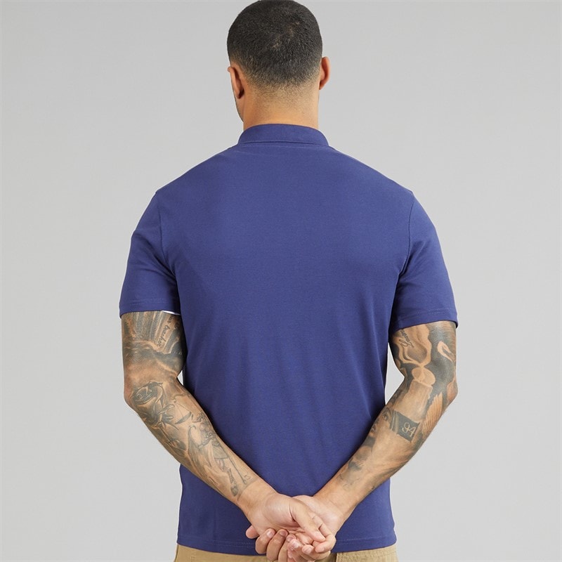 Lyle And Scott Vintage Heren Poloshirt Deep Indigo - Afbeelding 3