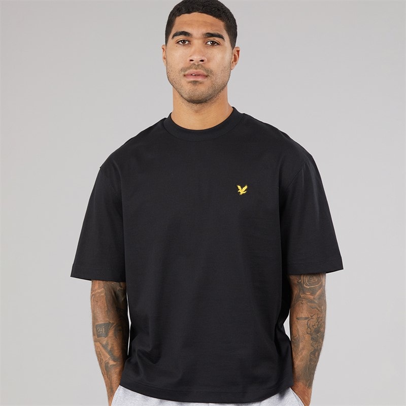 Lyle And Scott Vintage T-shirt oversize Homme 1874 Jet Black - Image 2
