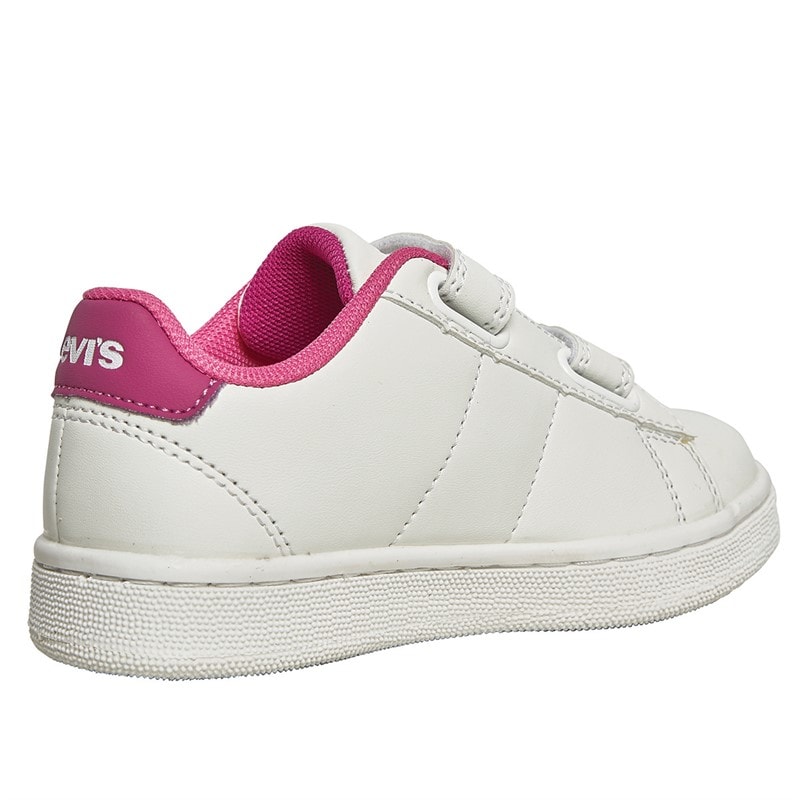 Levi's Meisjes Bell Mini Sneakers Wit/Fuchsia 0069 - Afbeelding 5