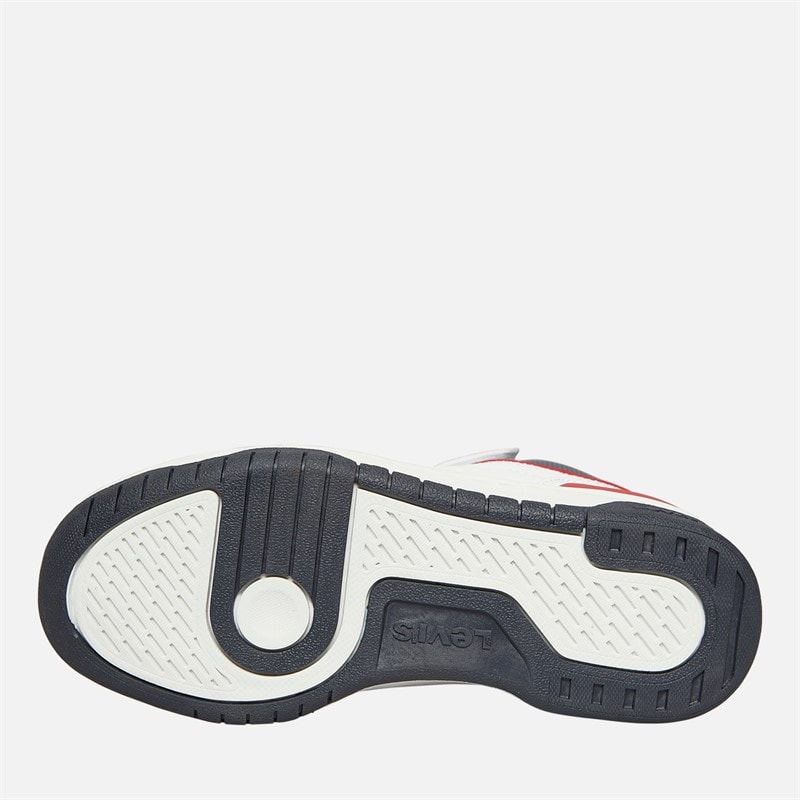 Levi's Baskets montantes Dereck enfant, blanc, Marine, rouge 0218 - Image 2