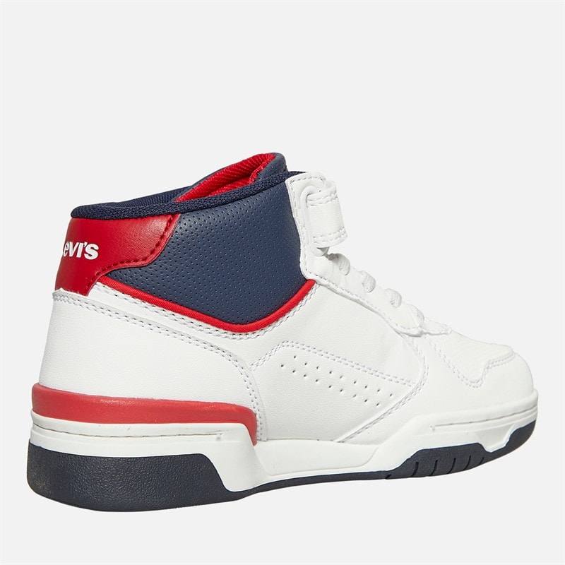 Levi's Baskets montantes Dereck enfant, blanc, Marine, rouge 0218 - Image 5