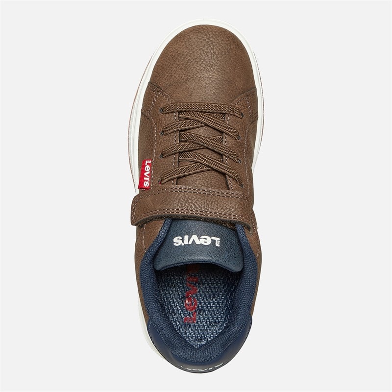 Levi's Kinderen Piper Sneakers Donkerbruin Marine 2241 - Afbeelding 4