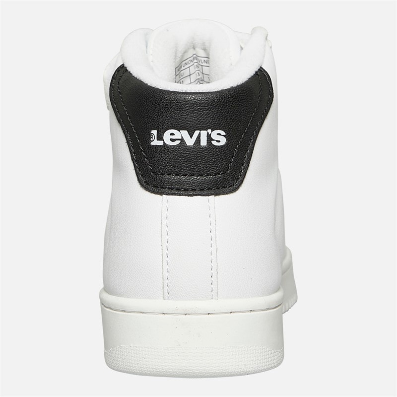 Levi's Baskets Montantes Enfant New Union Blanc Noir 0062 - Image 3