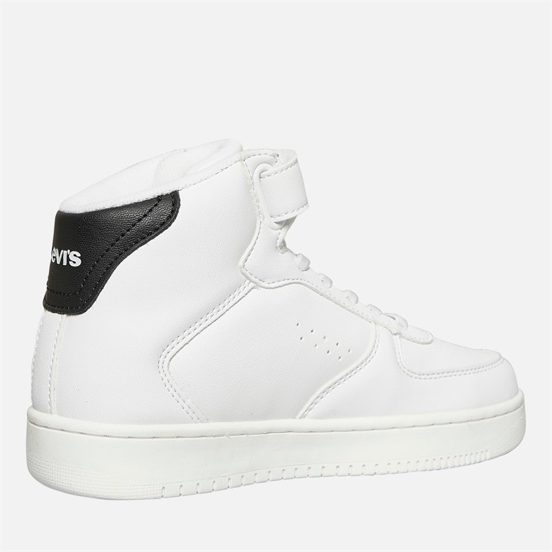 Levi's Baskets Montantes Enfant New Union Blanc Noir 0062 - Image 5