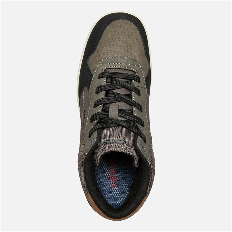 Levi's Junior Dereck Sneakers Zwart / Taupe 1364 - Afbeelding 4