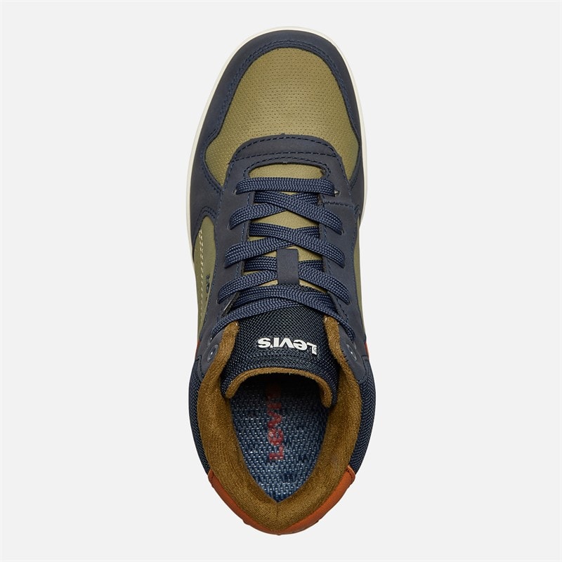 Levi's Baskets Junior Dereck Marine/Kaki 1691 - Image 4