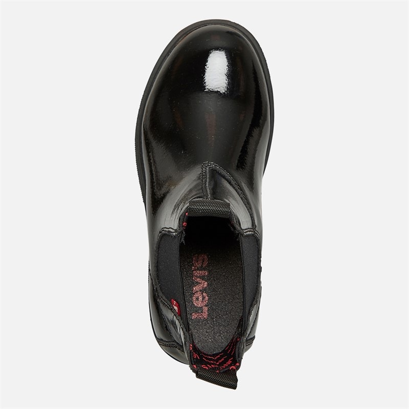 Levi's Bottes Oliver Noires Brillantes Fille Junior 2459 - Image 4