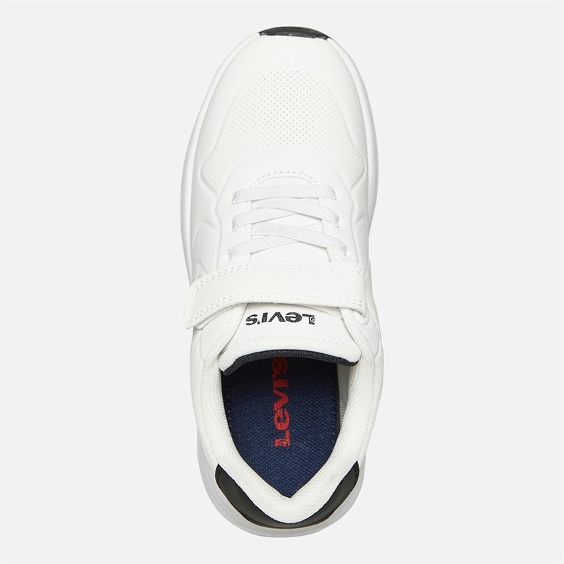 Levi's Kinderen Larry Sneakers Wit / Zwart 0062 - Afbeelding 4