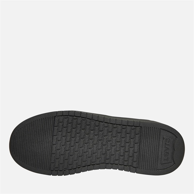 Levi's Junior New Union Hi Top Sneakers Zwart Wit 0008 - Afbeelding 3