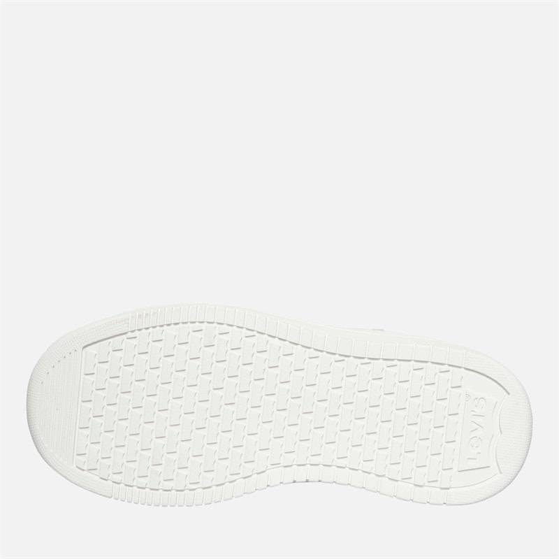 Levi's Nieuwe Union Hi Top Sneakers Kinderen Wit 0061 - Afbeelding 2