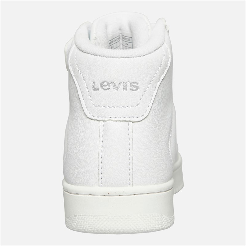 Levi's Nieuwe Union Hi Top Sneakers Kinderen Wit 0061 - Afbeelding 3