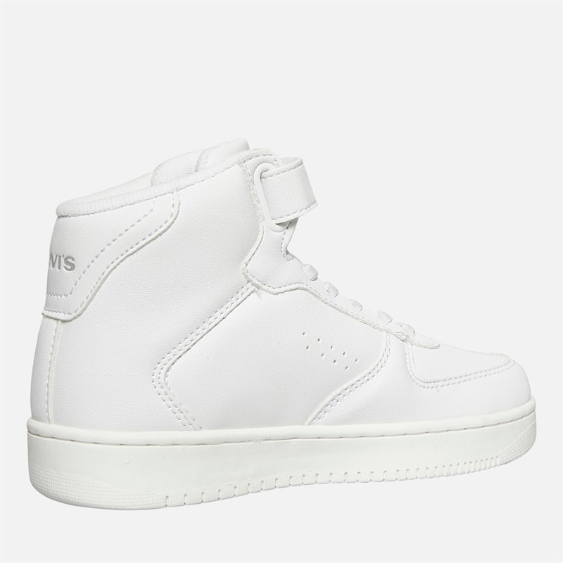 Levi's Nieuwe Union Hi Top Sneakers Kinderen Wit 0061 - Afbeelding 5
