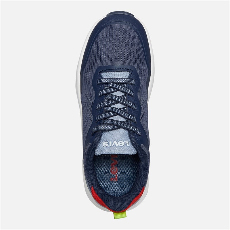 Levi's Kinderen Ocean Sneakers Navy/Rood 0290 Navy Red 0290 - Afbeelding 4