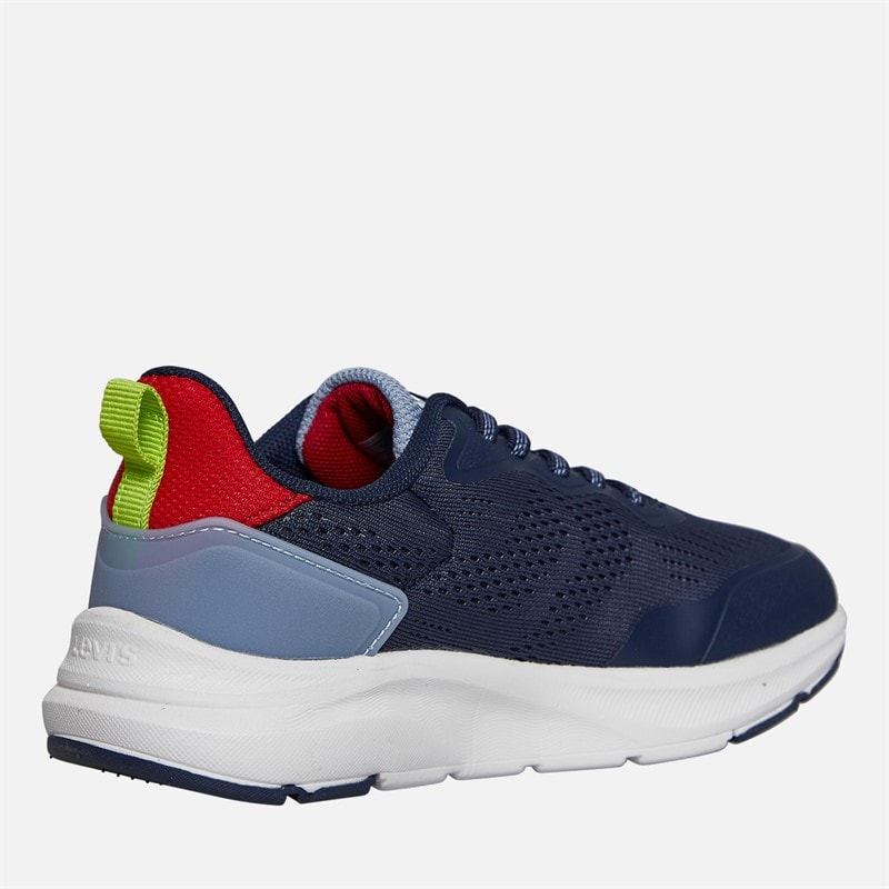 Levi's Kinderen Ocean Sneakers Navy/Rood 0290 Navy Red 0290 - Afbeelding 5