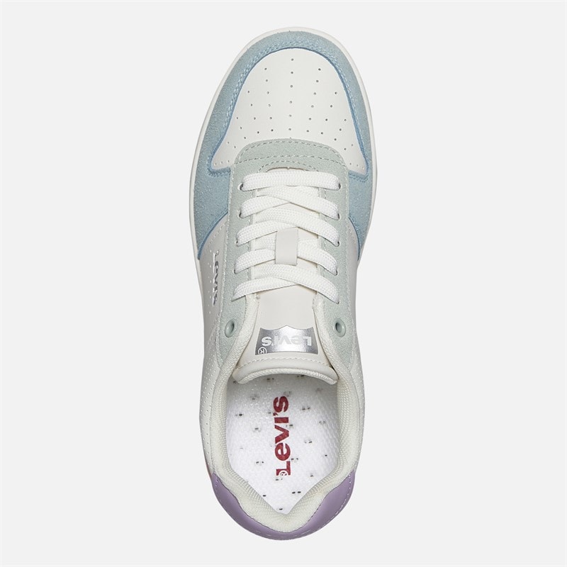 Levi's Junior Meisjes Maverick Sneakers Off White/Blauw 3558 Off wit Blue 3558 - Afbeelding 4