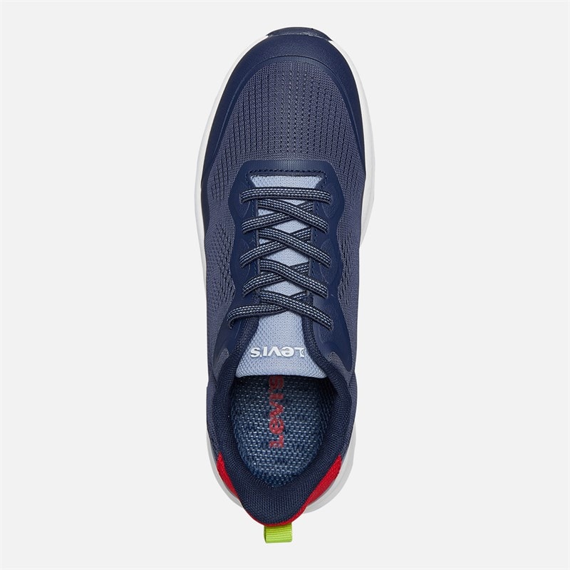 Levi's Junior Ocean Sneakers Navy/Rood 0290 Navy Red 0290 - Afbeelding 4