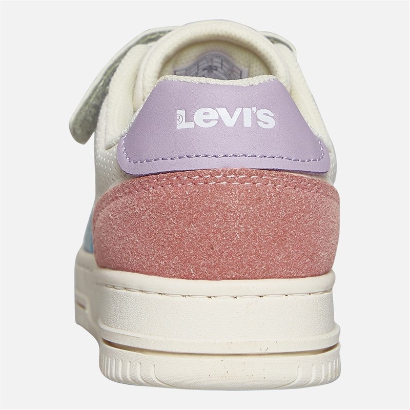 Levi's Meisjes Maverick Sneakers Off White/Blauw 3558 Off wit Blue 3558 - Afbeelding 3