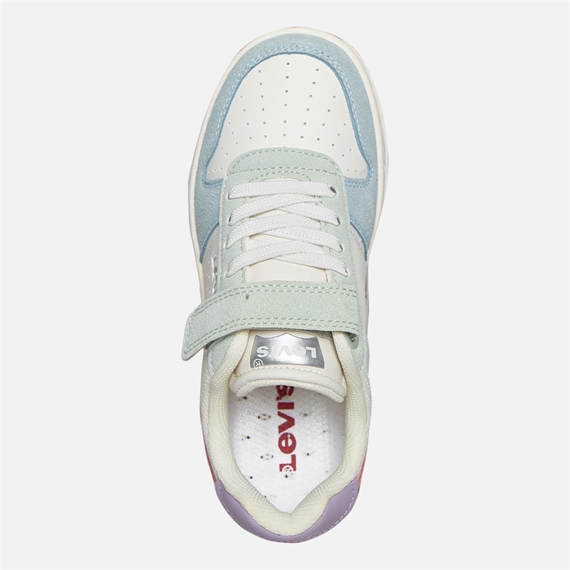 Levi's Meisjes Maverick Sneakers Off White/Blauw 3558 Off wit Blue 3558 - Afbeelding 4