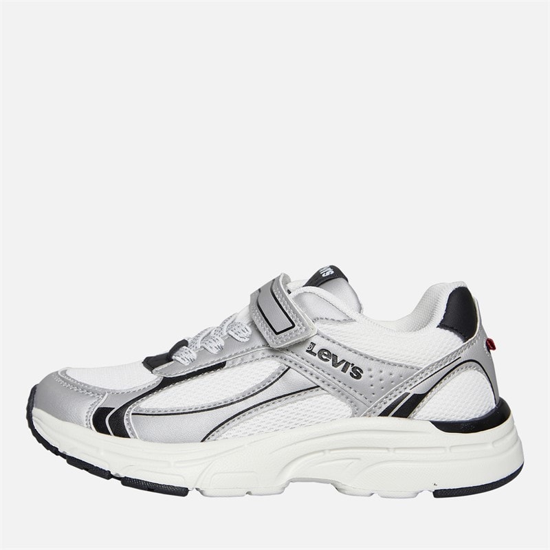 Levi's Kinderen Curtis Sneakers Zilver/Wit/Zwart 0908 Silver wit Black 0908 - Afbeelding 1