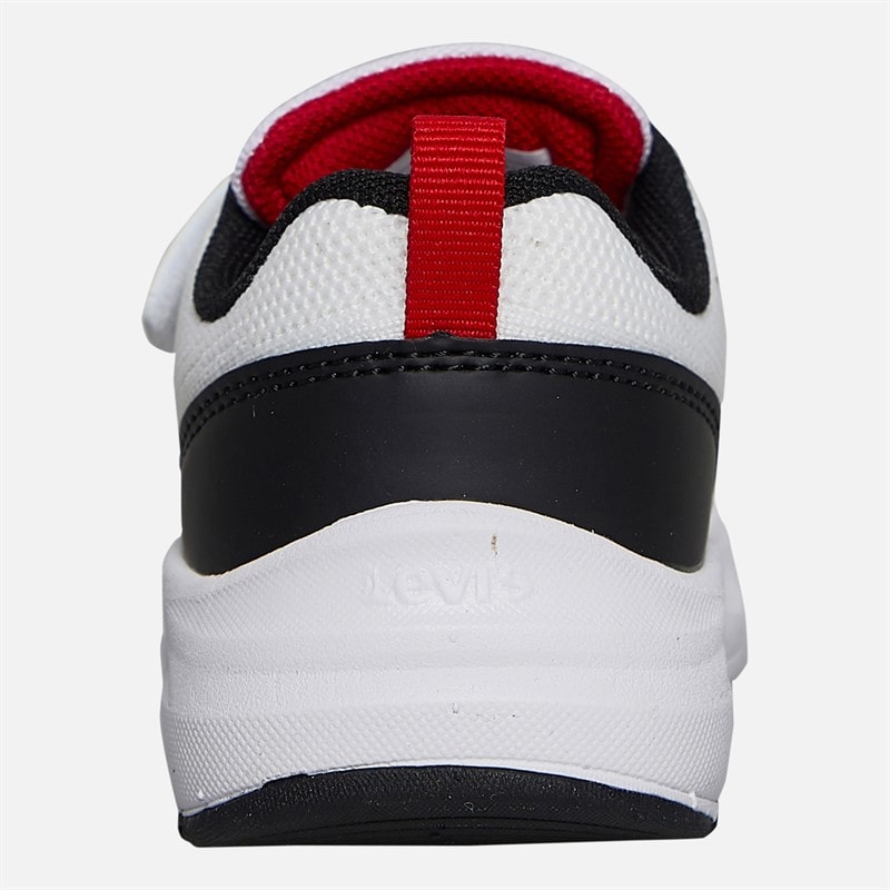Levi's Kinderen Hudson Sneakers Wit/Zwart/Rood 0239 wit Black Red 0239 - Afbeelding 3