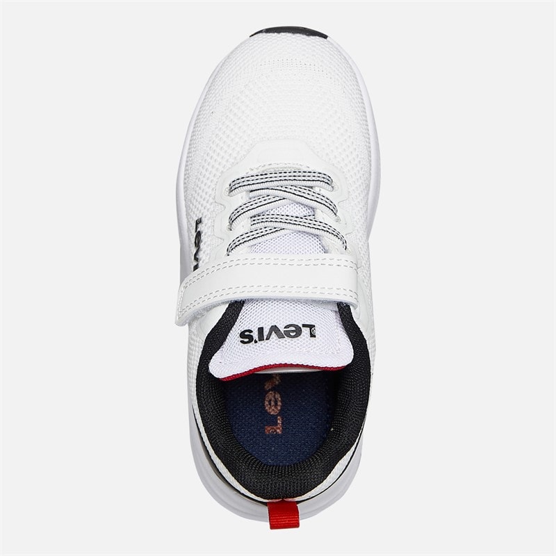 Levi's Kinderen Hudson Sneakers Wit/Zwart/Rood 0239 wit Black Red 0239 - Afbeelding 4