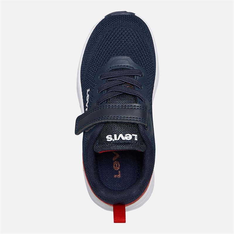 Levi's Buty sportowe dla dzieci Hudson granatowo-czerwone 0290 kolor Navy Red 0290 – zdjęcie  4