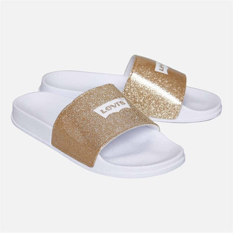 Levi's Junior Meisjes slippers Gold Glitter 3923 - Afbeelding 1