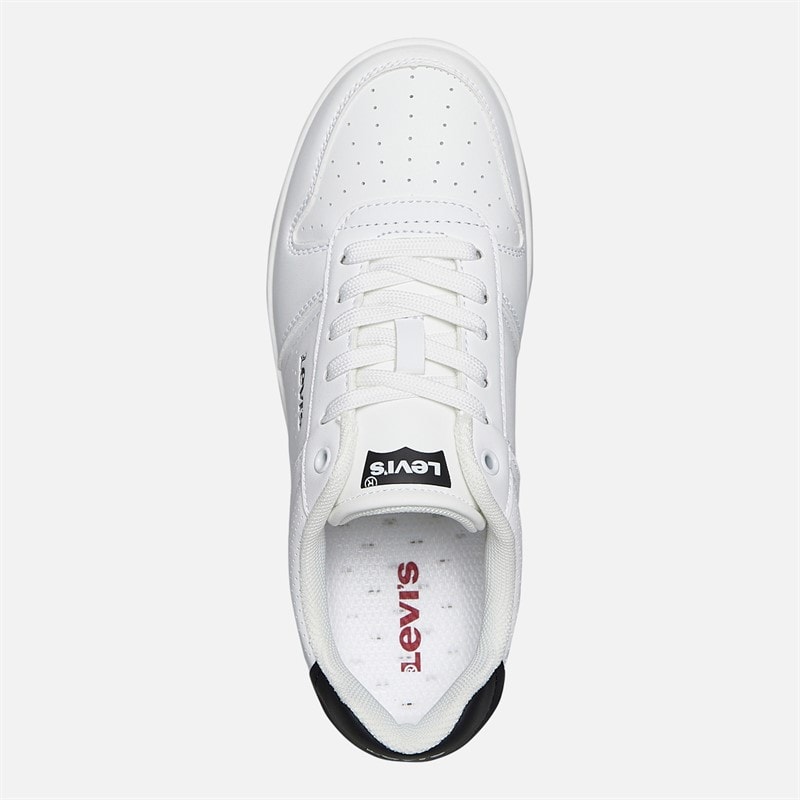 Levi's Baskets Junior Maverick Blanc/Noir 0062 White Black 0062 - Image 4