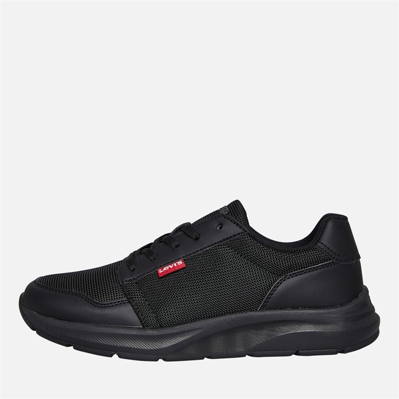Levi's Junior Harlem Sneakers Zwart/Zwart 0562 Black Black 0562 - Afbeelding 1